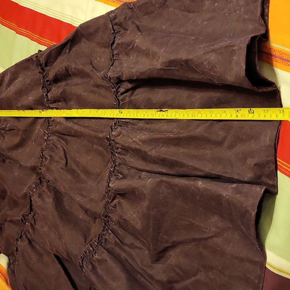NWT Brown Acid Wash Maxi Skirt - Picture 5 of 7